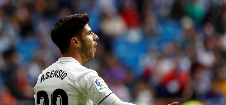Liverpool targeting £41.8m-valued Asensio on free transfer
