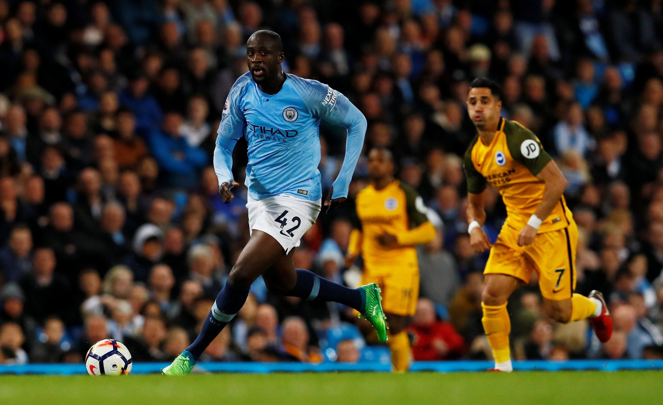 Yaya Toure in action for Manchester City