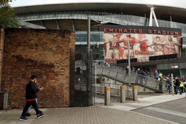 General view outside of the Emirates Stadium before Arsenal v AFC Bournemouth