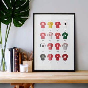 Classic Kits Football Team Print