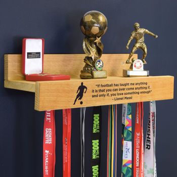 Personalised Medal Hanging Achievement Hook Shelf