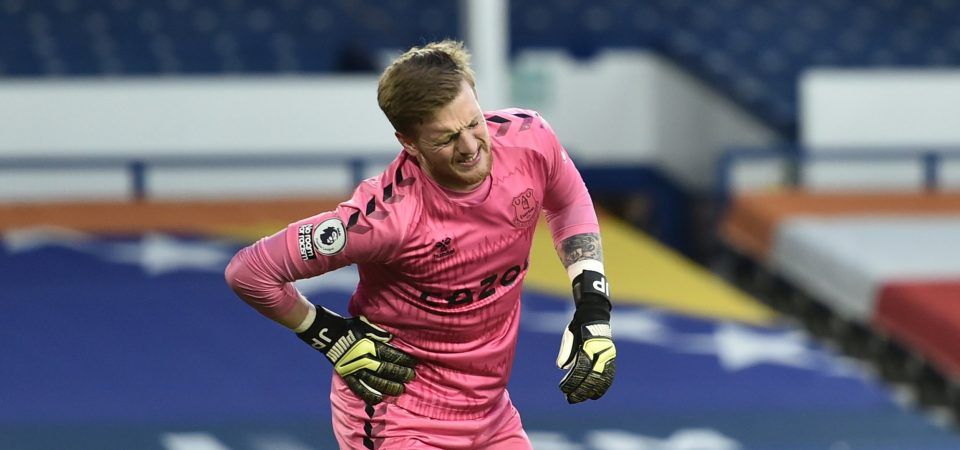 Jordan Pickford: Everton goalkeeper to undergo scans on potential rib injury