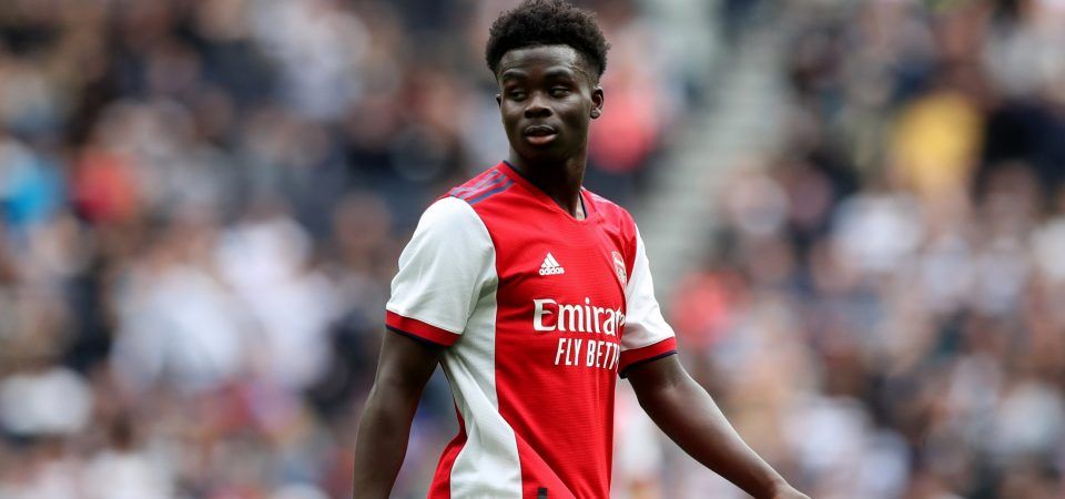 Bukayo Saka's value has soared at Arsenal