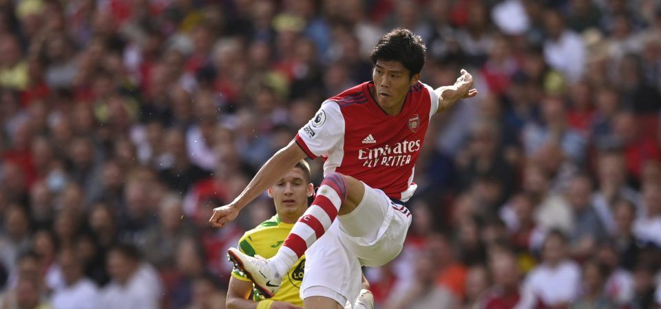 Arsenal's Takehiro Tomiyasu was superb vs Norwich in the Premier League