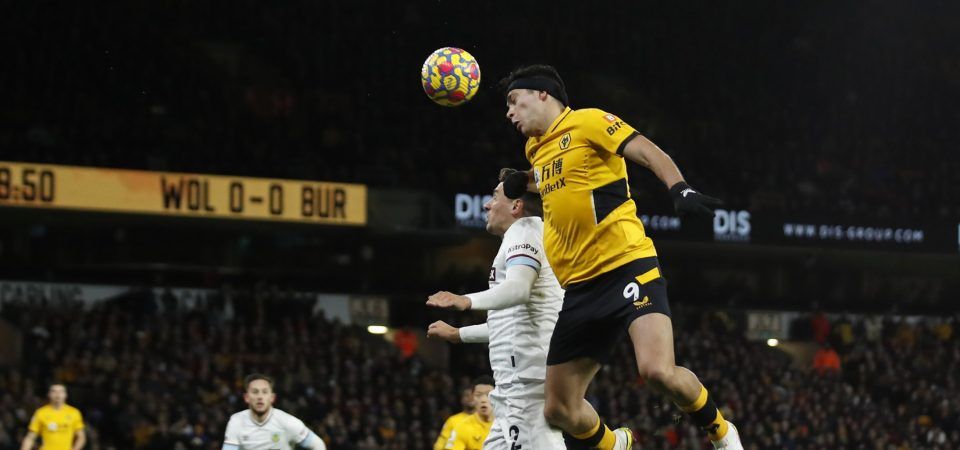Wolves: Raul Jimenez endured a frustrating evening against Burnley