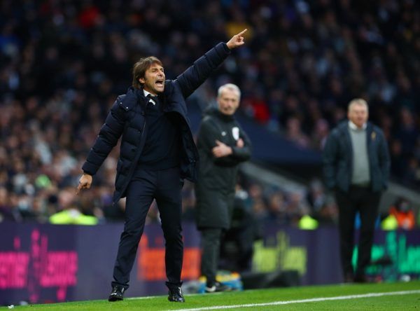 Spurs boss Antonio Conte on the sidelines against Norwich City in their Premier League clash transfer rumors gossip