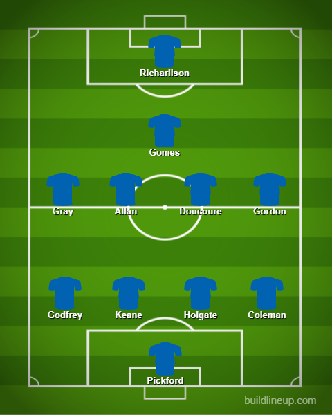 Premier League - Everton - Predicted XI - Crystal Palace