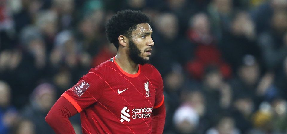 Liverpool defender Joe Gomez touted for exit with Aston Villa interested