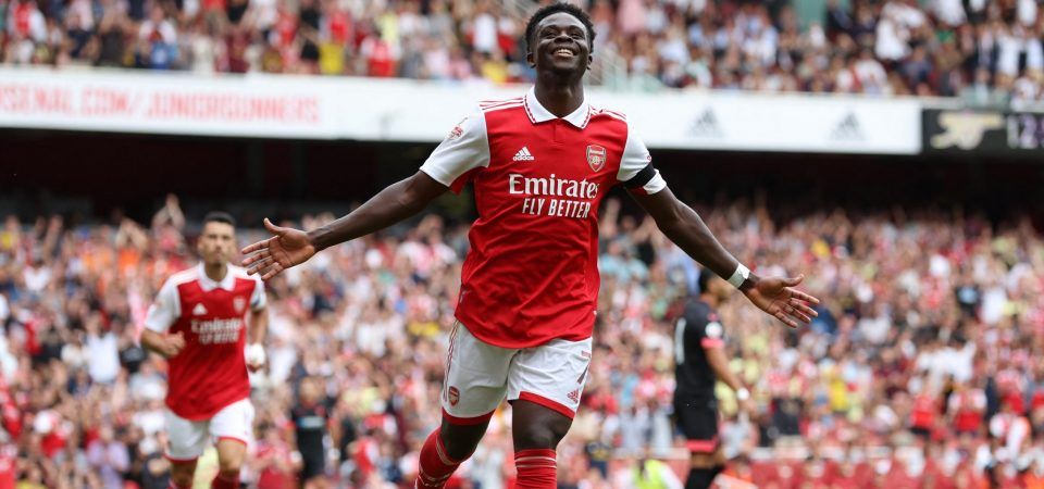 Arsenal have hit the jackpot over Bukayo Saka
